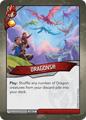 DRAGONS!!! custom art card by DonkeyForge