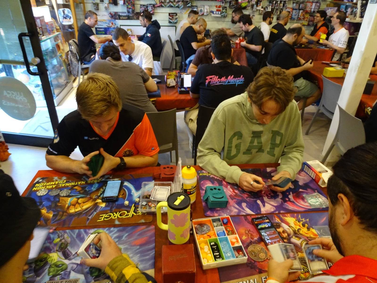 Italy Vault Tour playing area and tournament atmosphere