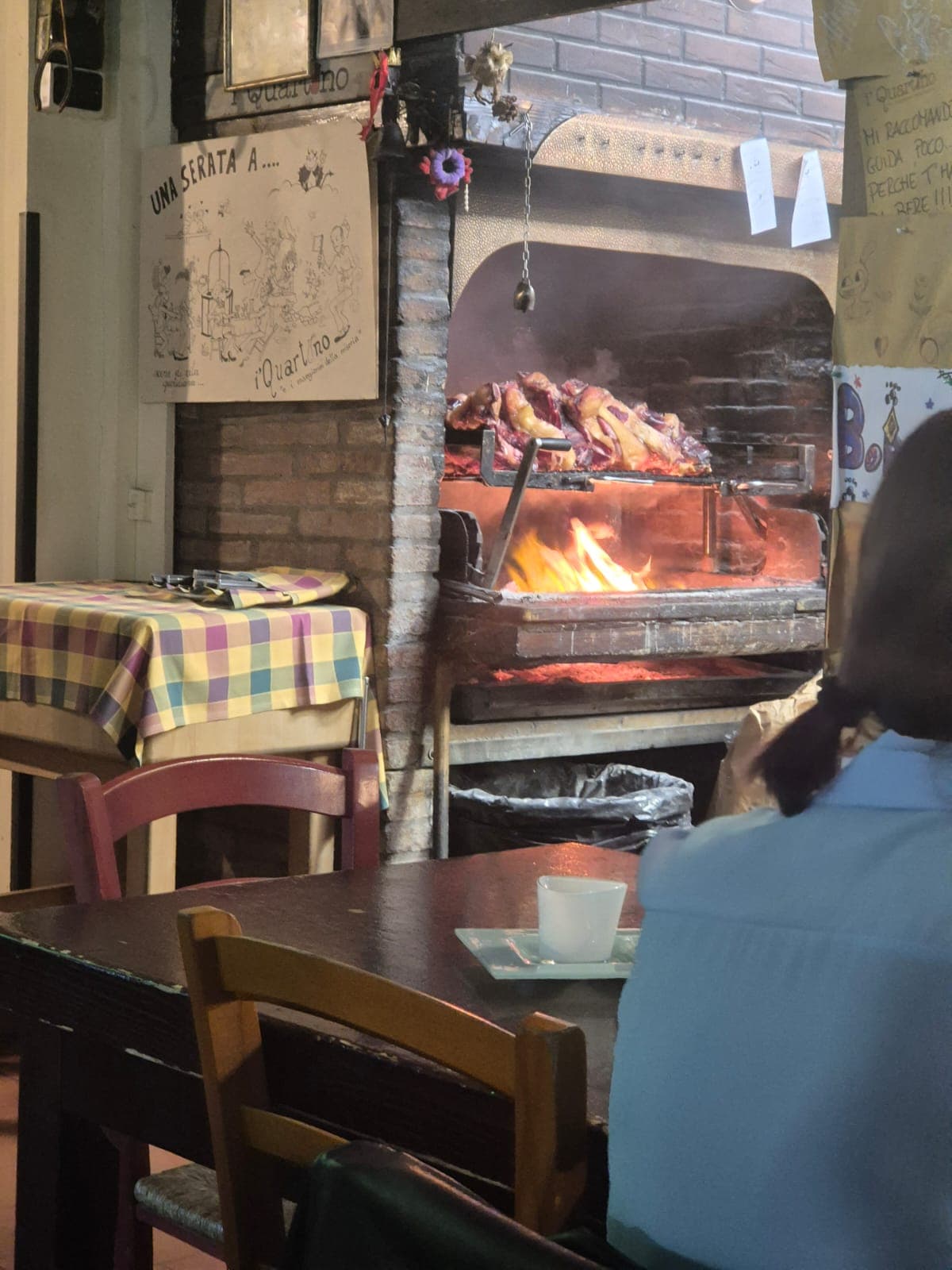 The restaurant catching fire the next day