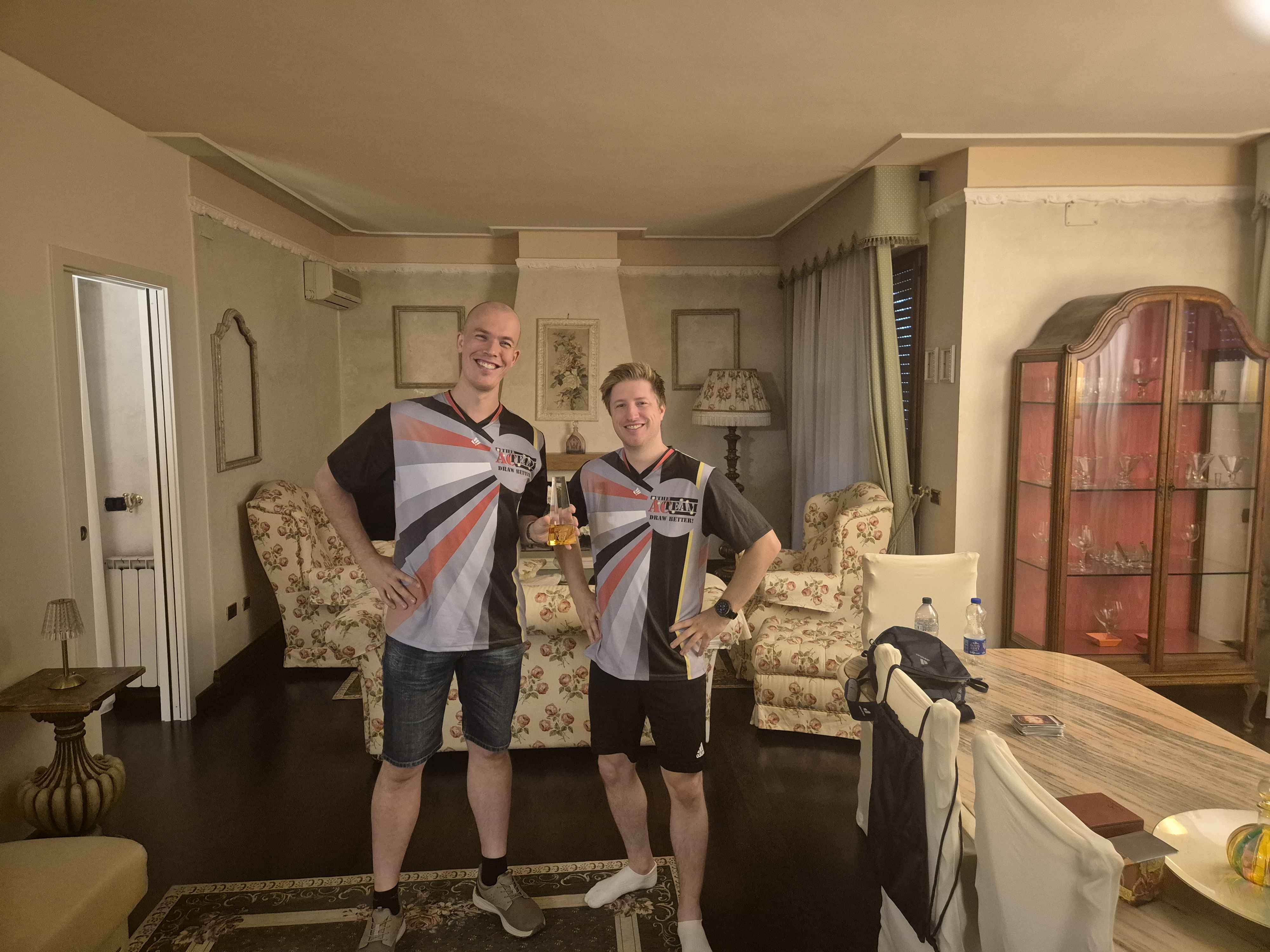 LordJudo and Harmed sporting Team AC livery shirts
