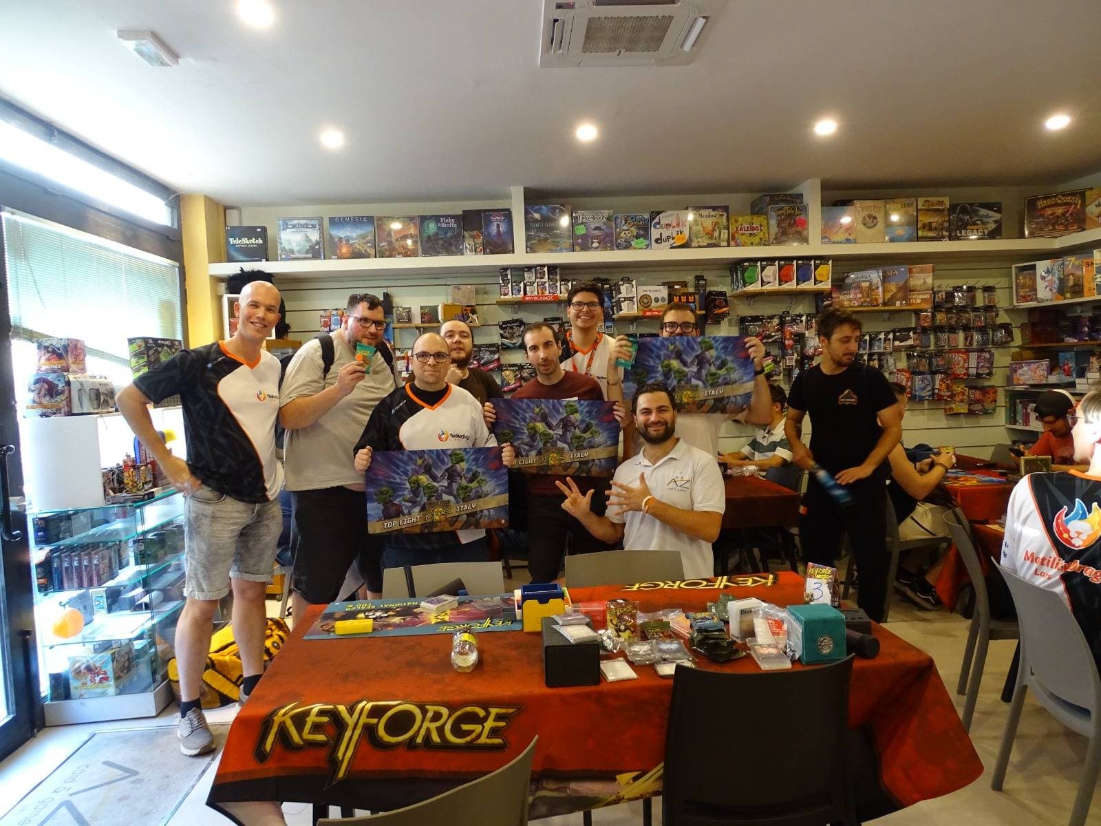 Top 8 Sealed finalists gathering with playmats